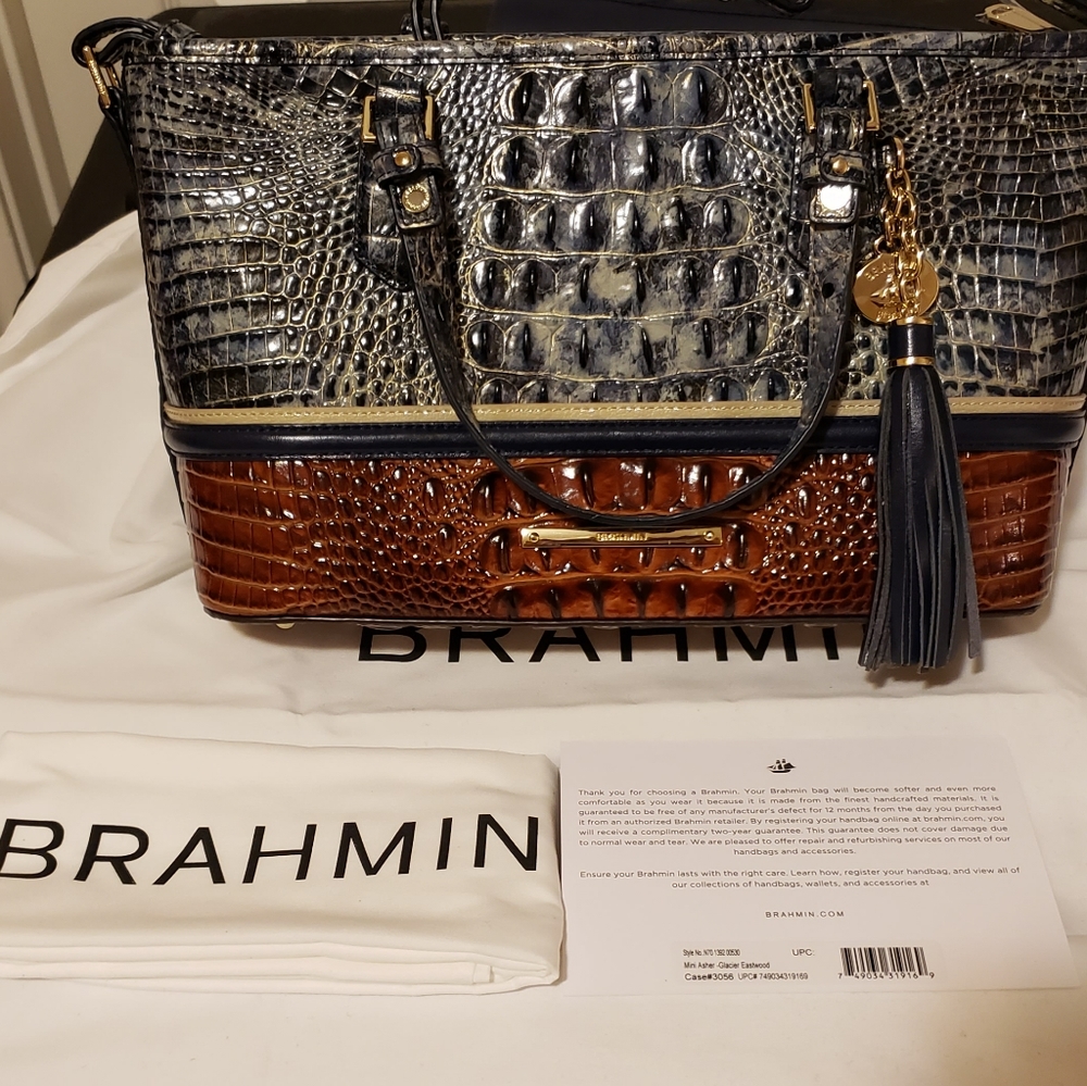 Brahmin Mini Asher Glacier Eastwood NWT